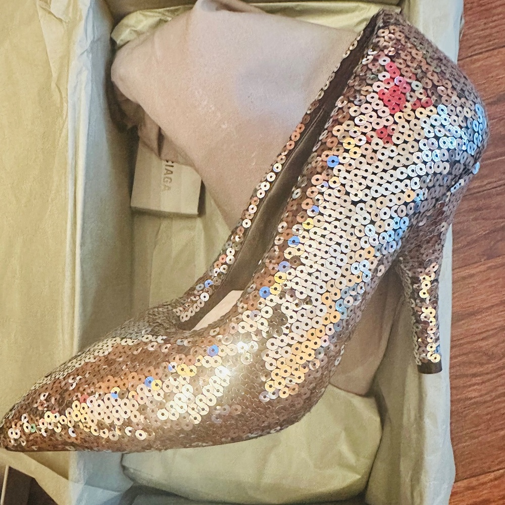 BNIB Authentic  Balenciaga Sequin Pumps